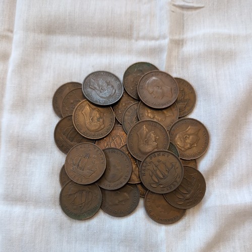 King george half penny - half,