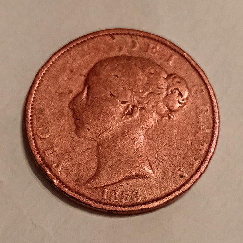 Queen victoria 1853 - 1853, penny