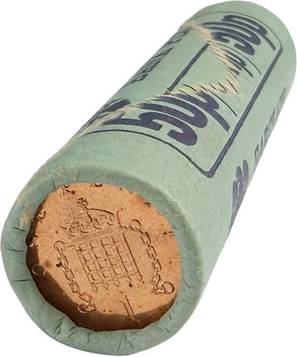 1987 roll bronze pennies - of,
