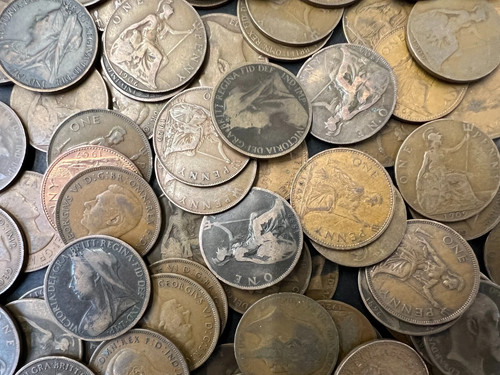 Old one penny - penny, from