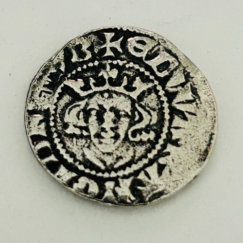 Edward hammered penny coin - i,