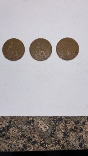 British penny trio - penny, 1927
