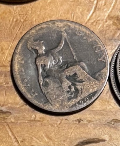 1907 half penny edward vii - half,