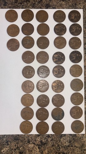 49x british coins 36x - british, penny