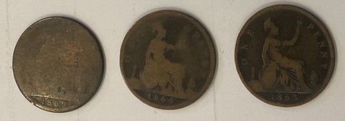 1869 queen victoria penny - queen,