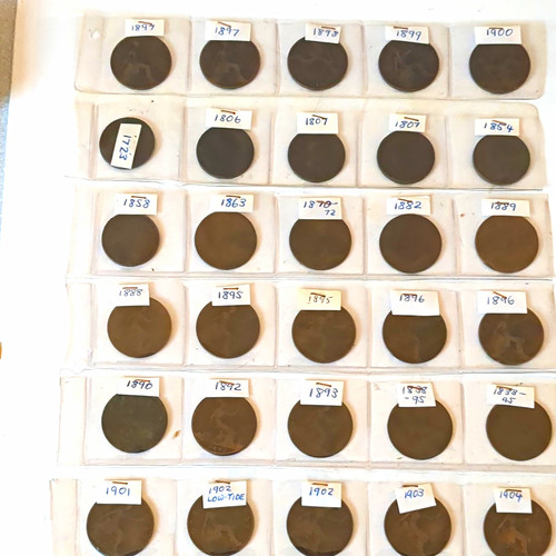 British penny coin - penny,