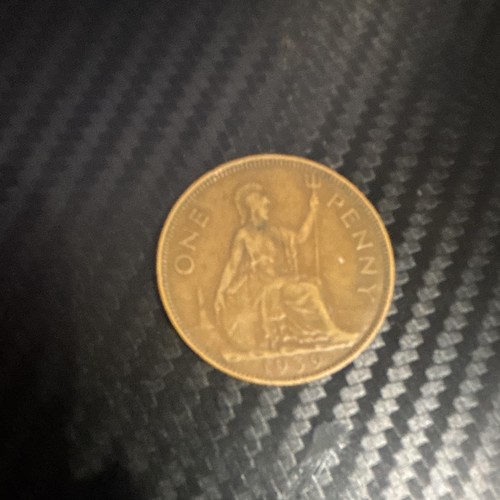George 1937 one penny - one, coin