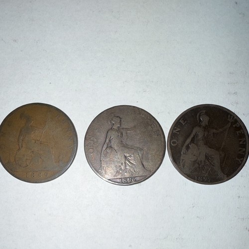 Lot british one penny - lot,