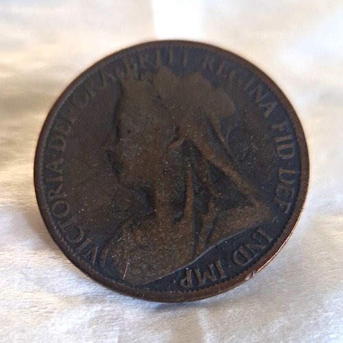 Great britain victoria penny - britain,