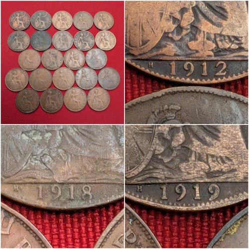 1912h 1918h 1919h pennies - 1918h,