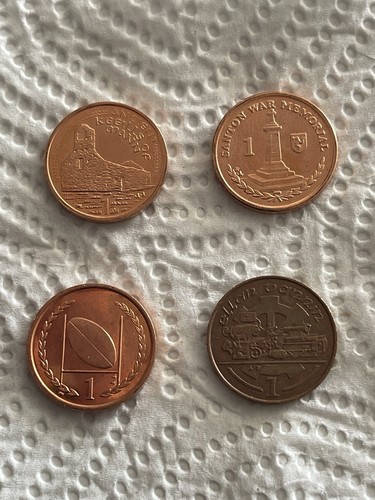 Isle man one penny - of,