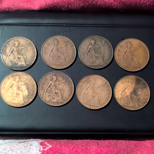 British george one penny - british,