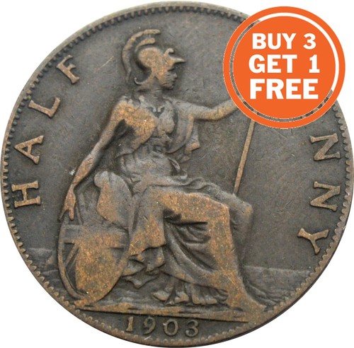 Half penny edward - penny, coin
