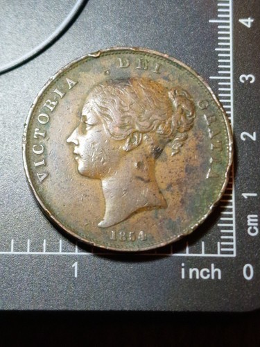 1854 queen victoria copper - 1854,