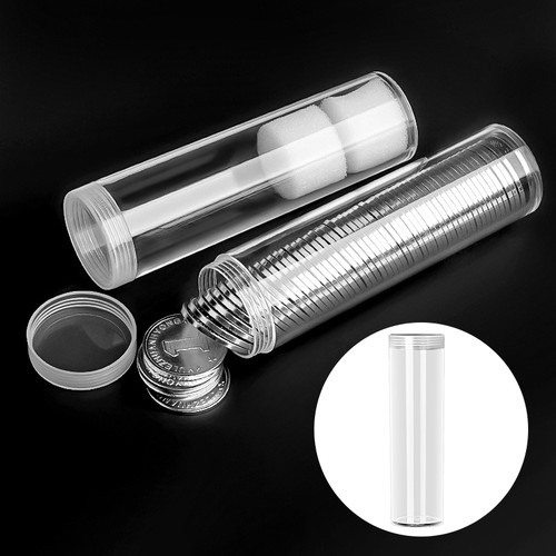 Coin storage tube penny - coin,
