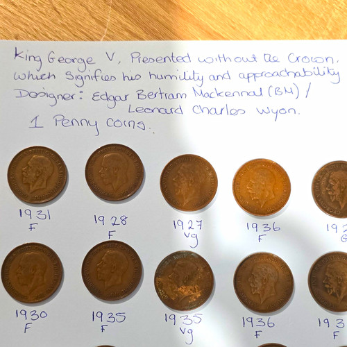 British george one penny - british,