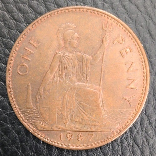 1967 one penny - 1967, coin