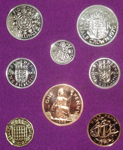 1970 proof coins - proof,